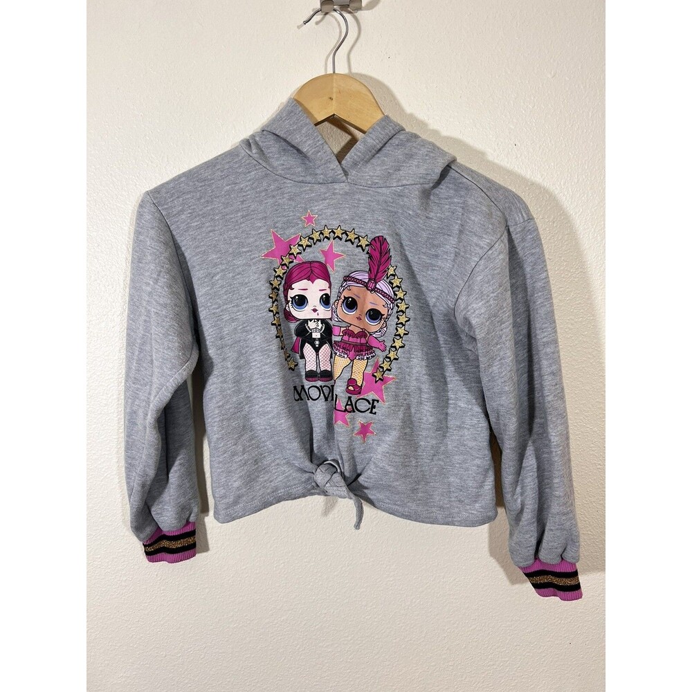 LOL Girls Hooded Sweatshirt with Knotted Front - Size XL 14 / 16